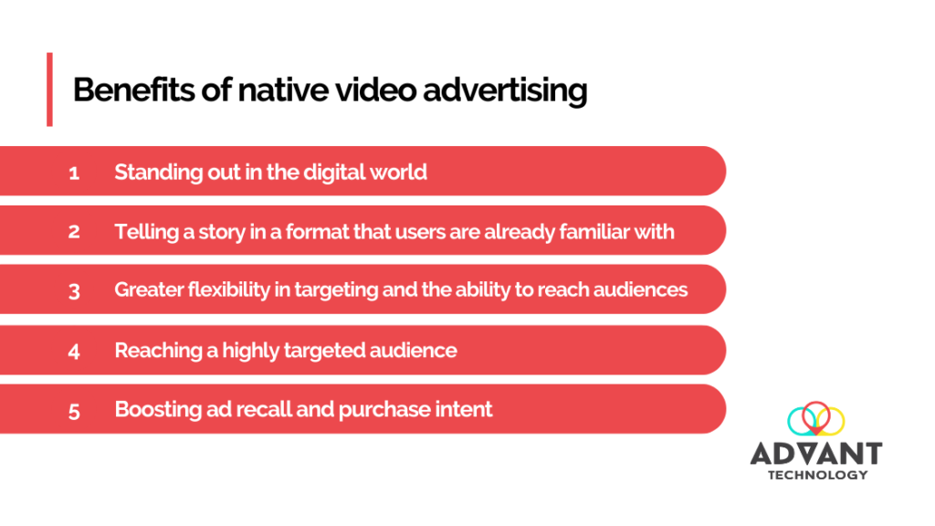 Benefits of Native Video Advertising - Advertising 101 - Advant Technology