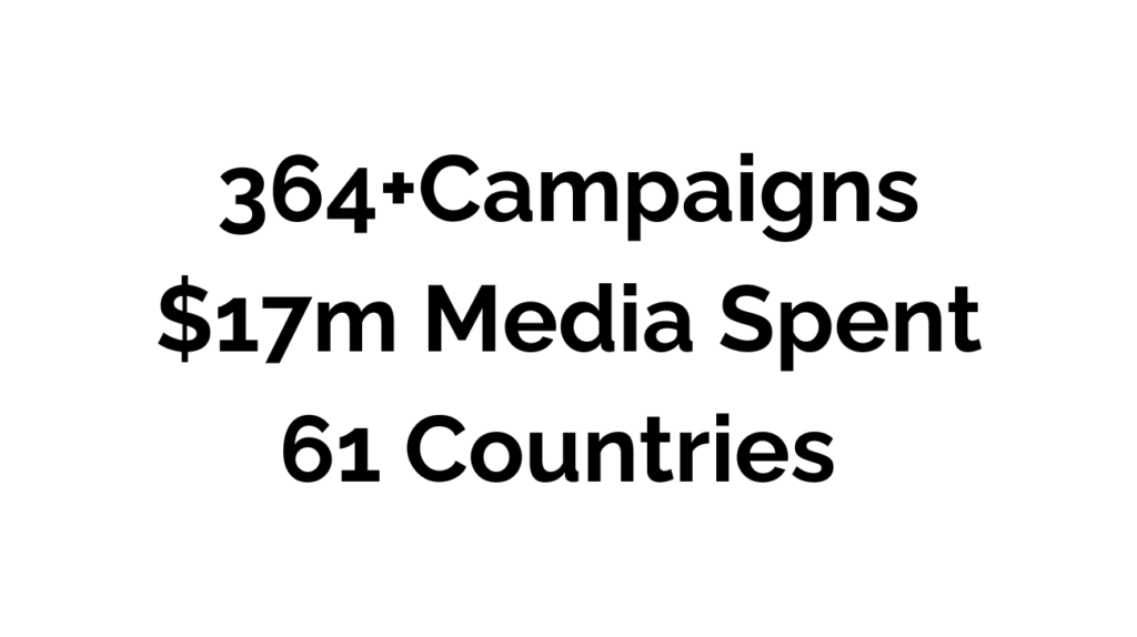 App install advertising campaign results